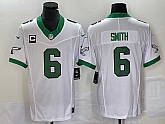 Men's Philadelphia Eagles #6 DeVonta Smith White 2023 F.U.S.E. With C Patch Vapor Untouchable Limited Jersey,baseball caps,new era cap wholesale,wholesale hats